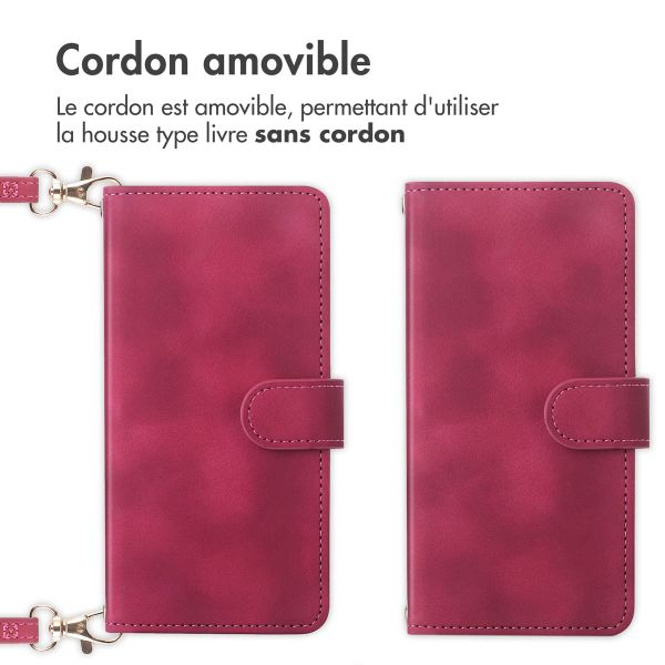 imoshion Etui de téléphone portefeuille avec cordon Samsung Galaxy S23 FE - Rouge