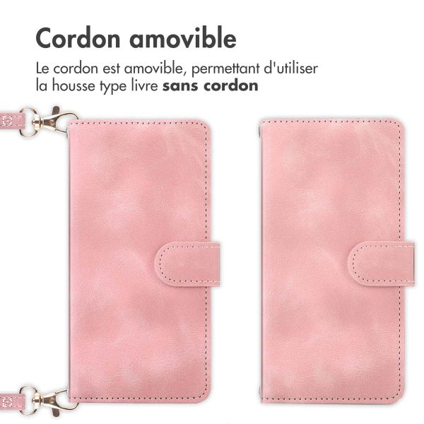 imoshion Etui de téléphone portefeuille avec cordon Samsung Galaxy S21 FE - Rose