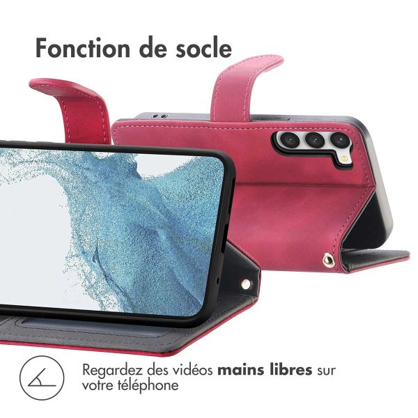 imoshion Etui de téléphone portefeuille avec cordon Samsung Galaxy S23 - Rouge