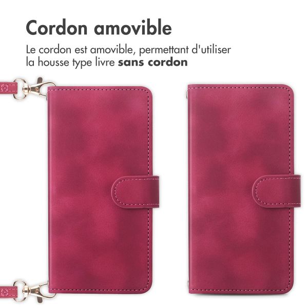 imoshion Etui de téléphone portefeuille avec cordon Samsung Galaxy S23 - Rouge