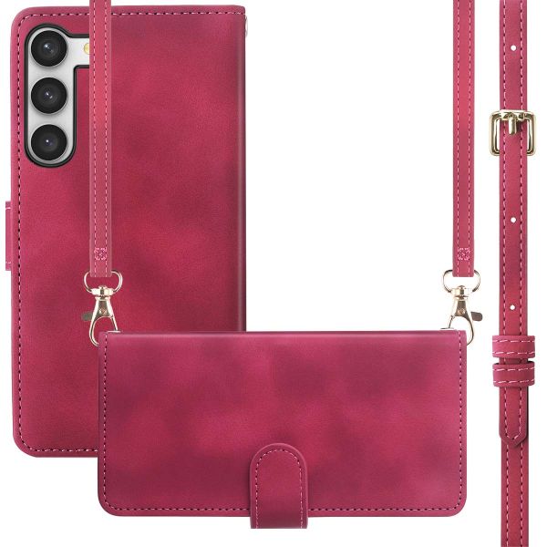 imoshion Etui de téléphone portefeuille avec cordon Samsung Galaxy S23 - Rouge