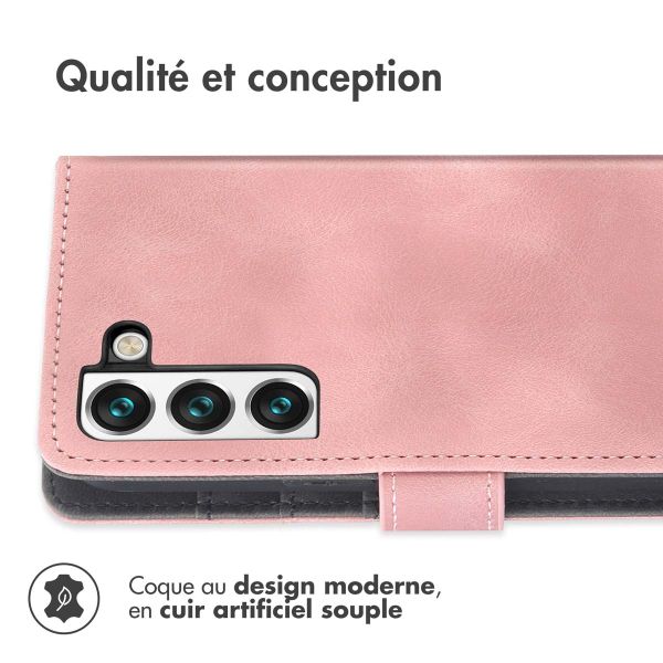 imoshion Etui de téléphone portefeuille avec cordon Samsung Galaxy S22 - Rose