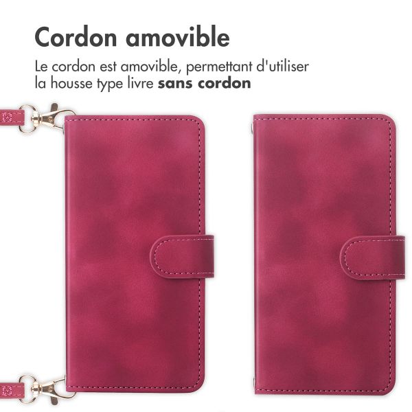 imoshion Etui de téléphone portefeuille avec cordon Samsung Galaxy S22 - Rouge