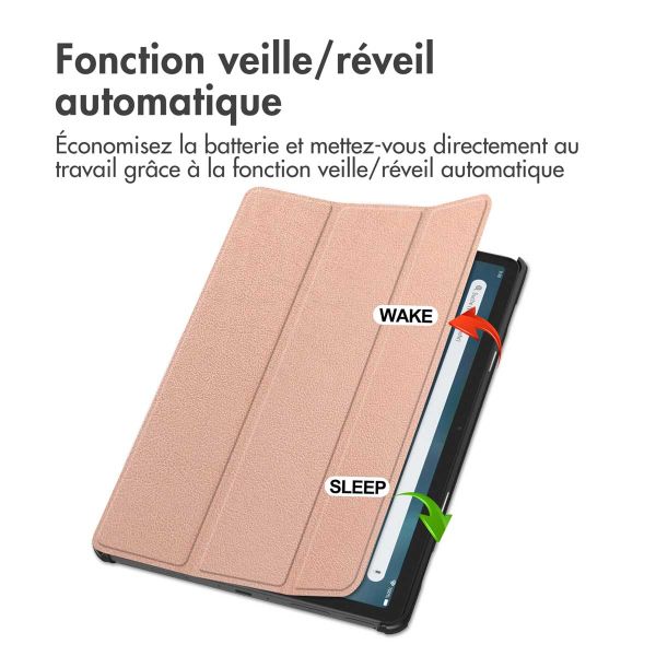 imoshion Coque tablette Trifold Amazon Fire Max 11 - Rose dorée