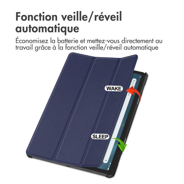 imoshion Coque tablette Trifold Amazon Fire Max 11 - Bleu foncé