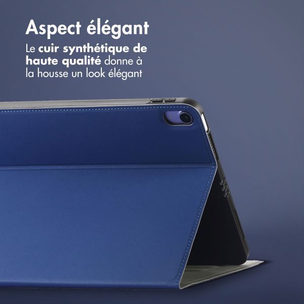 Accezz Housse Classic Tablet Stand iPad 10 (2022) 10.9 pouces - Bleu foncé