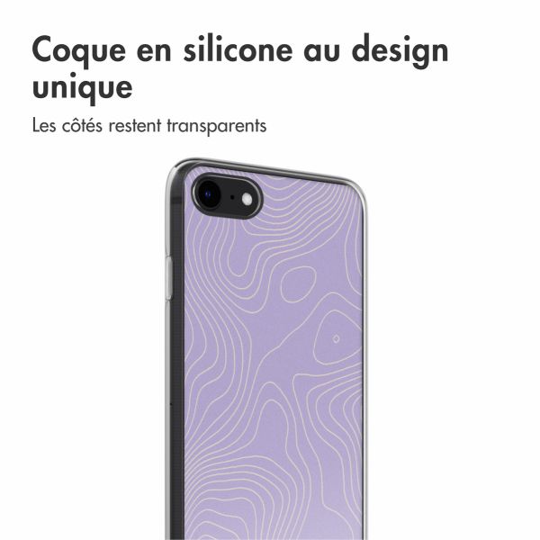 imoshion Coque Design iPhone SE (2022 / 2020) / 8 / 7 - Topo Lilac