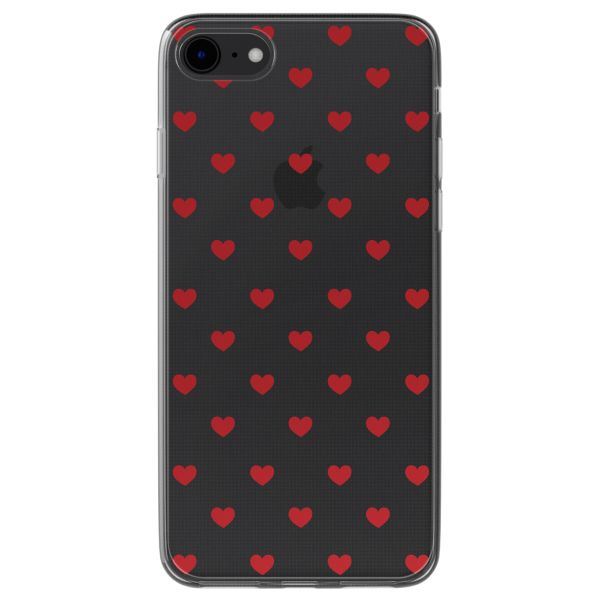 imoshion Coque Design iPhone SE (2022 / 2020) / 8 / 7 - Red Hearts