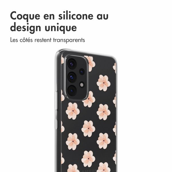 imoshion Coque Design Samsung Galaxy A53 - Floral Peach