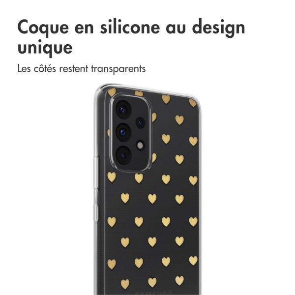 imoshion Coque Design Samsung Galaxy A53 - Golden Hearts