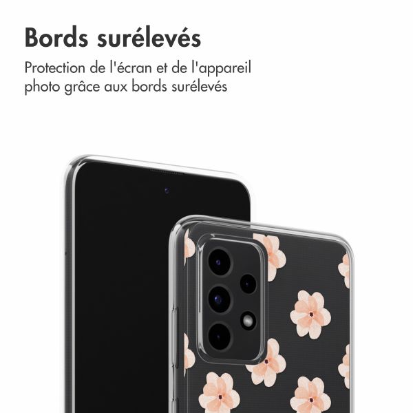 imoshion Coque Design Samsung Galaxy A52(s) (5G/4G) - Floral Peach