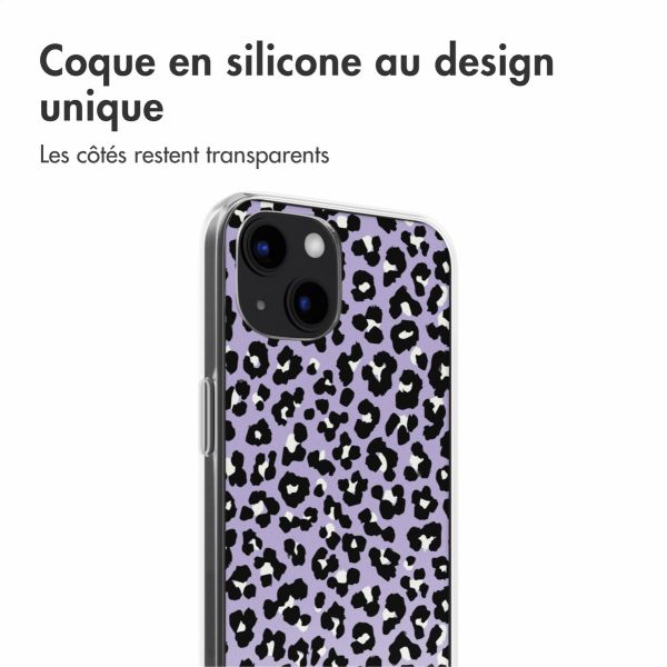 imoshion Coque Design iPhone 13- Leopard Lilac