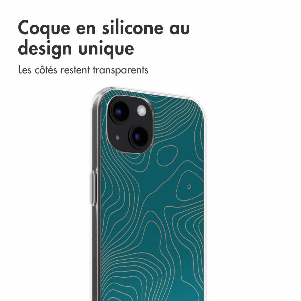 imoshion Coque Design iPhone 13 - Topo Turquoise