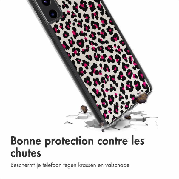 imoshion Coque Design Samsung Galaxy S22 - Leopard Pink