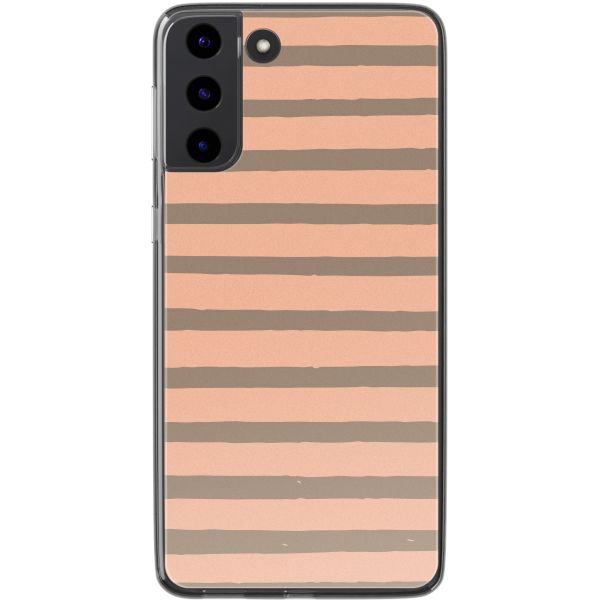 imoshion Coque Design Samsung Galaxy S22 - Striped Peach Reverse