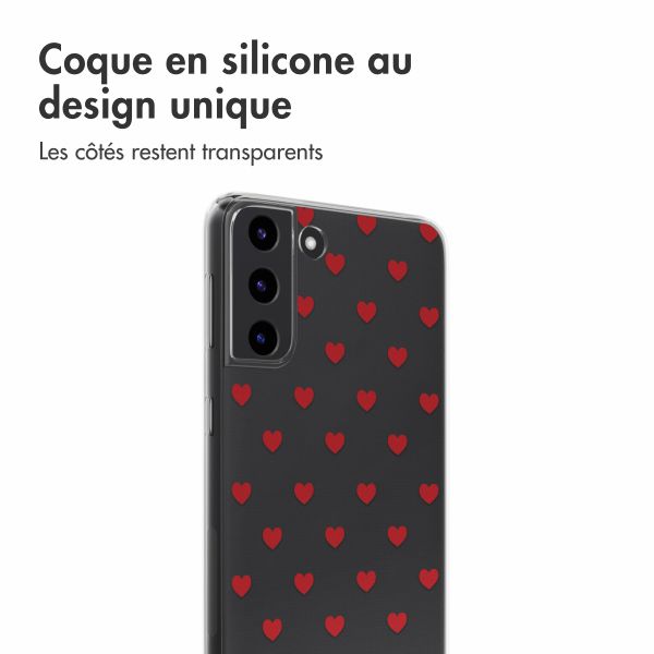 imoshion Coque Design Samsung Galaxy S22 - Red Hearts