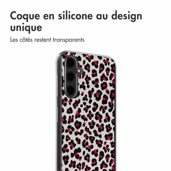 imoshion Coque Design Samsung Galaxy A14 (5G) - Leopard Pink