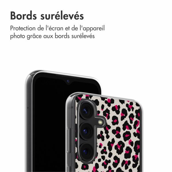 imoshion Coque Design Samsung Galaxy A14 (5G) - Leopard Pink