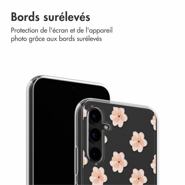 imoshion Coque Design Samsung Galaxy A34 (5G) - Floral Peach