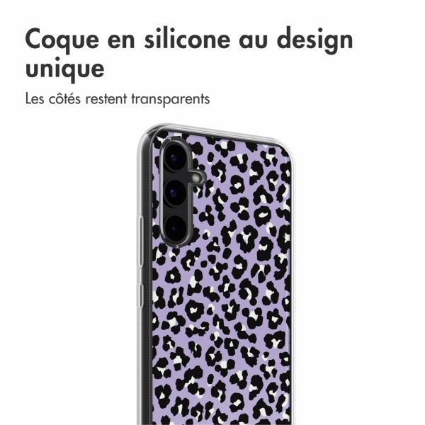 imoshion Coque Design Samsung Galaxy A34 (5G) - Leopard Lilac