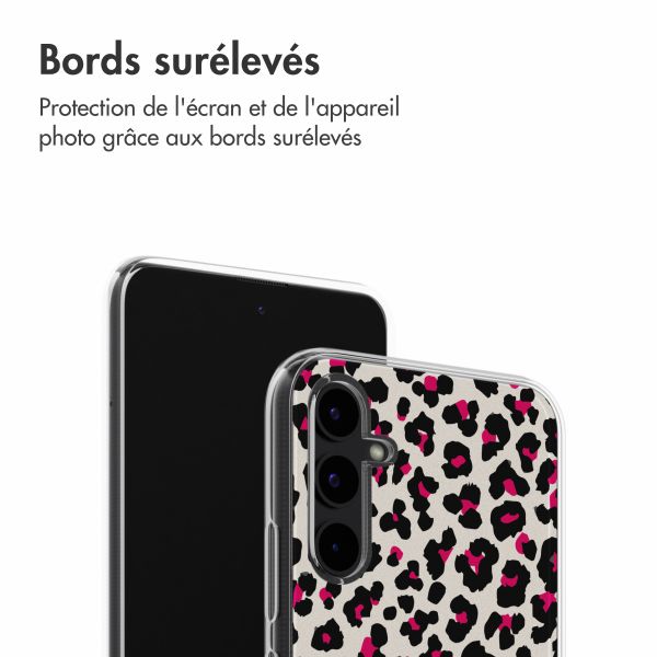 imoshion Coque Design Samsung Galaxy A34 (5G) - Leopard Pink