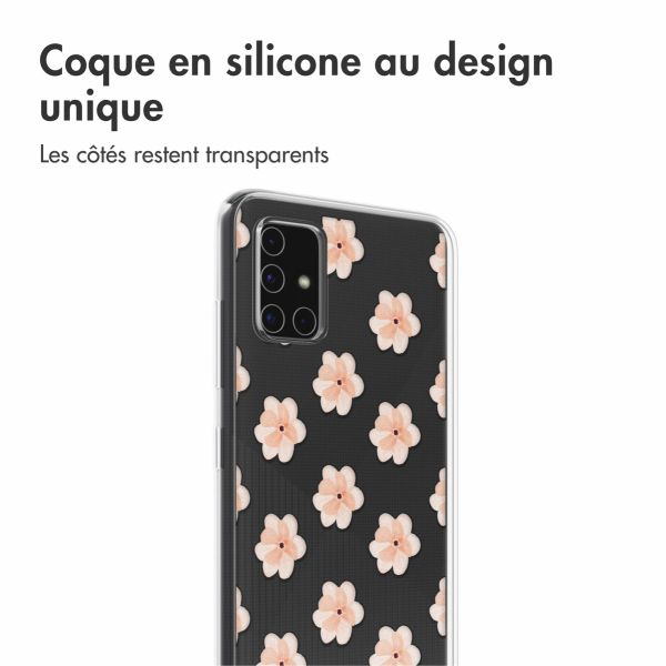 imoshion Coque Design Samsung Galaxy A51  - Floral Peach