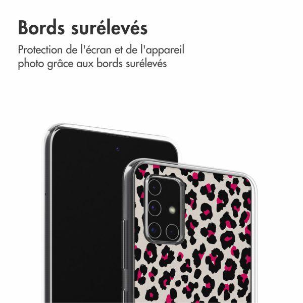 imoshion Coque Design Samsung Galaxy A51 - Leopard Pink