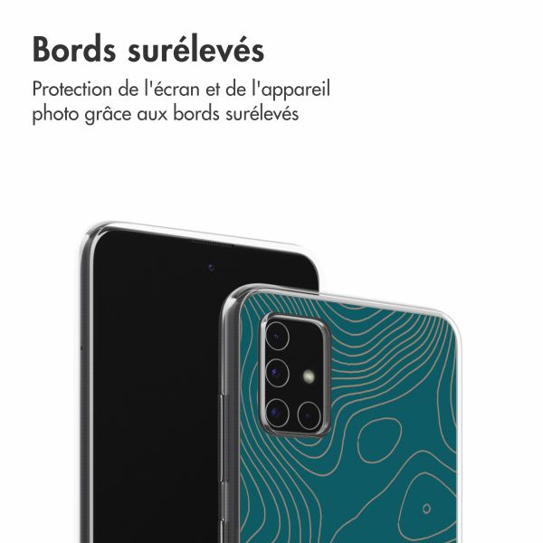 imoshion Coque Design Samsung Galaxy A51 - Topo Turquoise