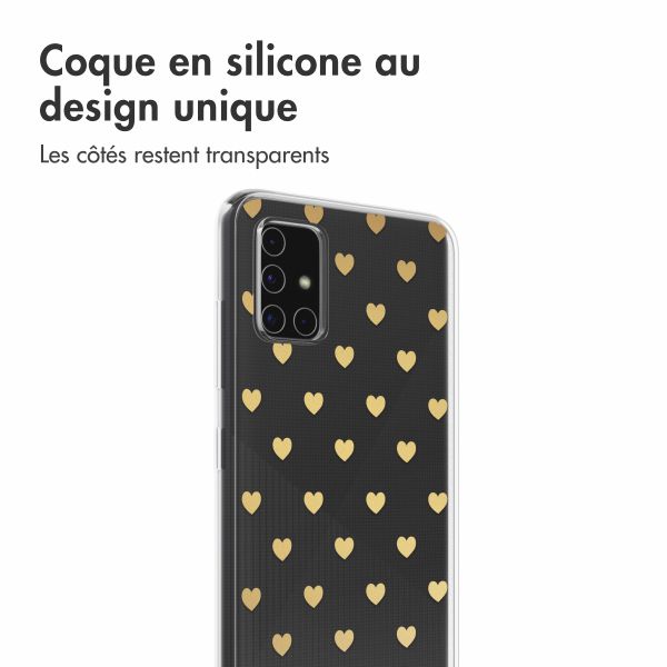 imoshion Coque Design Samsung Galaxy A51 - Golden Hearts