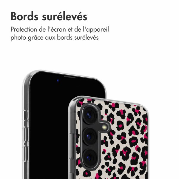 imoshion Coque Design Samsung Galaxy S24 - Leopard Pink