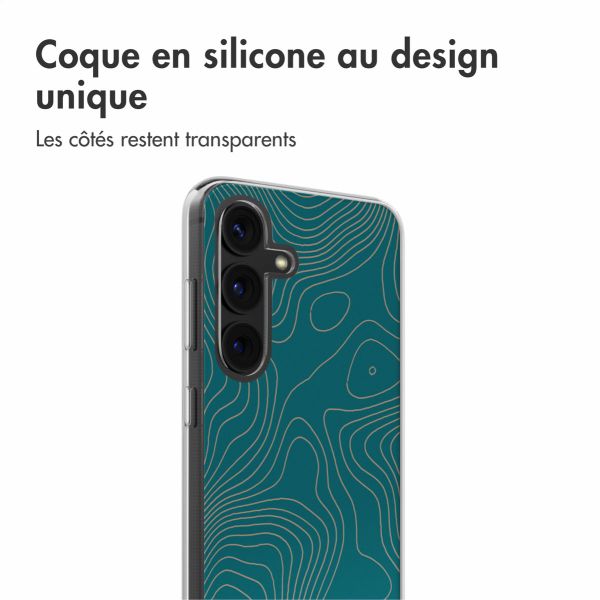 imoshion Coque Design pour le Samsung Galaxy S24 - Topo Turquoise