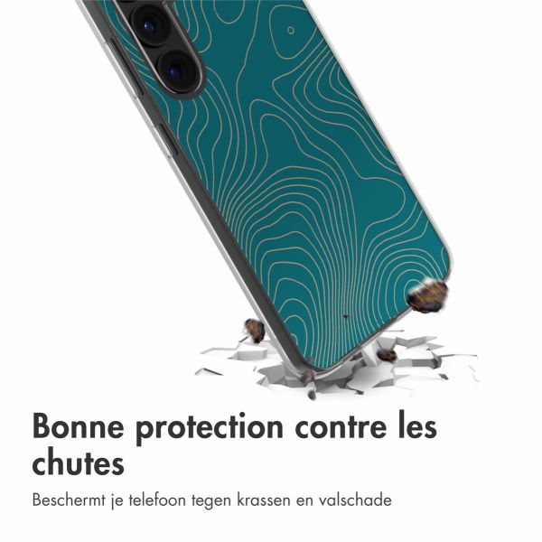 imoshion Coque Design pour le Samsung Galaxy S24 - Topo Turquoise