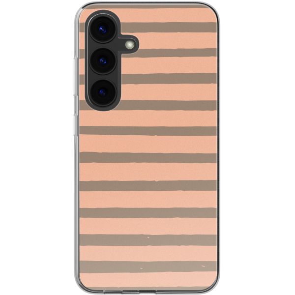 imoshion Coque Design Samsung Galaxy S24 - Striped Peach Reverse