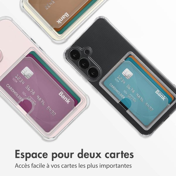 iMoshion Coque silicone avec porte-cartes Samsung Galaxy S24 Plus - Transparent