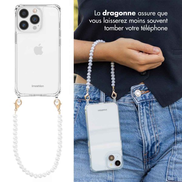 imoshion Coque avec dragonne + ﻿bracelet iPhone 13 Pro Max - Perles