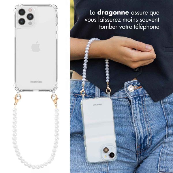 imoshion Coque avec dragonne + ﻿bracelet iPhone 12 (Pro) - Perles