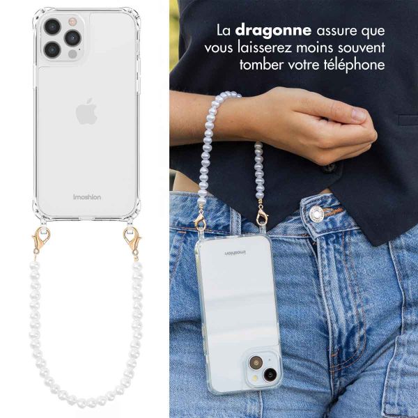 imoshion Coque avec dragonne + ﻿bracelet iPhone 12 Pro Max  - Perles