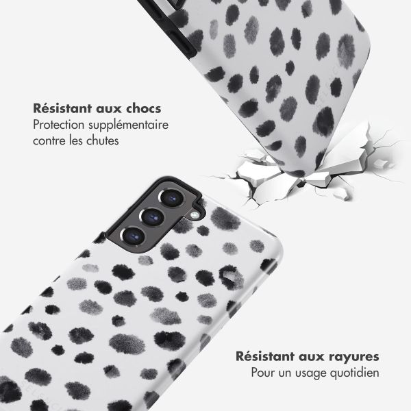 Selencia Coque arrière Vivid Samsung Galaxy S21 FE - Trendy Leopard