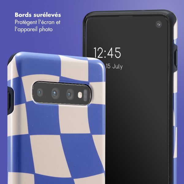 Selencia Coque arrière Vivid Samsung Galaxy S10 - Groovy Sapphire Blue