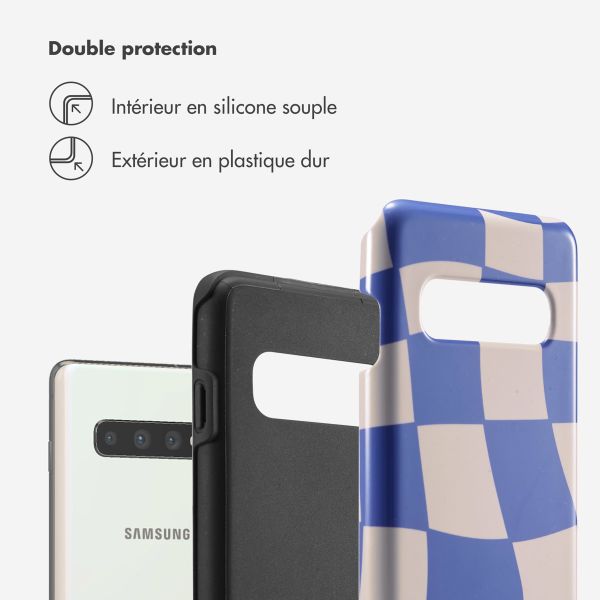 Selencia Coque arrière Vivid Samsung Galaxy S10 - Groovy Sapphire Blue