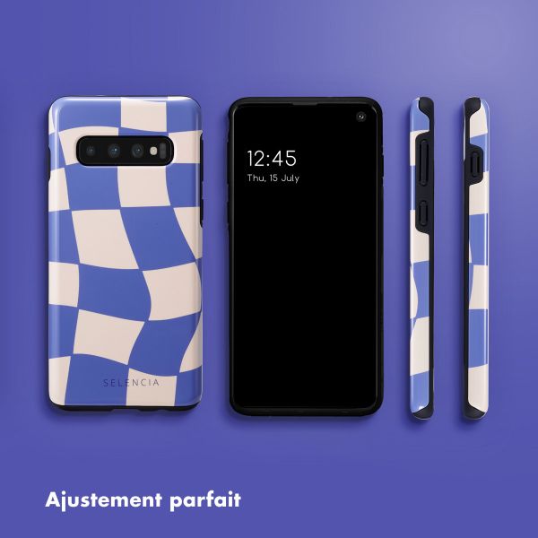 Selencia Coque arrière Vivid Samsung Galaxy S10 - Groovy Sapphire Blue