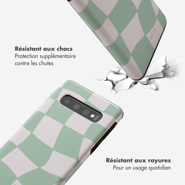 Selencia Coque arrière Vivid Samsung Galaxy S10 - Groovy Sage Green