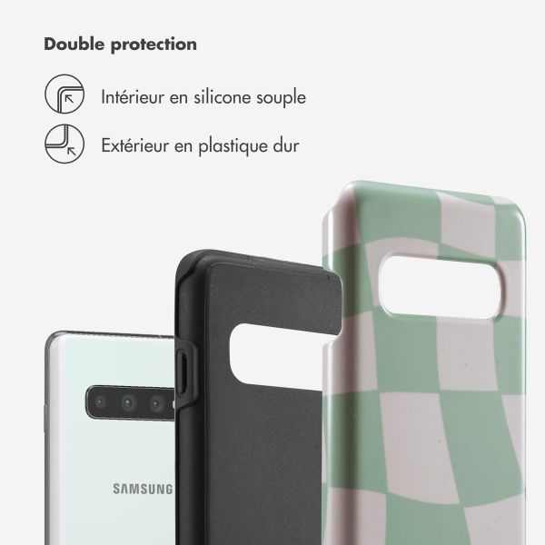 Selencia Coque arrière Vivid Samsung Galaxy S10 - Groovy Sage Green