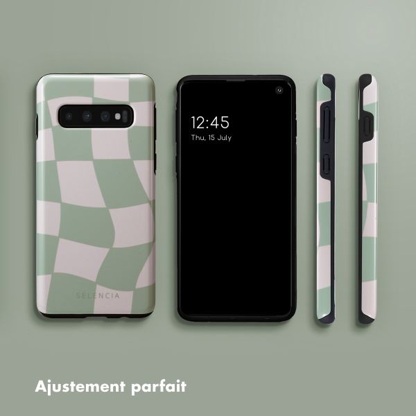 Selencia Coque arrière Vivid Samsung Galaxy S10 - Groovy Sage Green