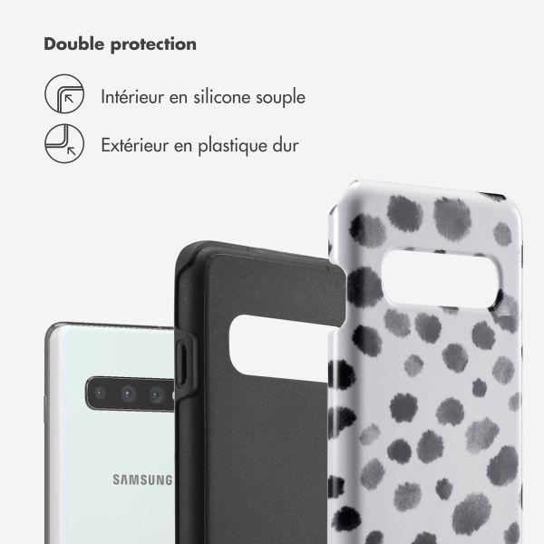 Selencia Coque arrière Vivid Samsung Galaxy S10 - Trendy Leopard