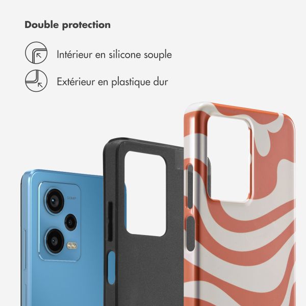 Selencia Coque arrière Vivid Xiaomi Redmi Note 12 Pro - Dream Swirl Orange