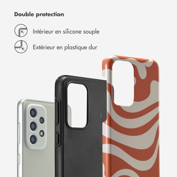 Selencia Coque arrière Vivid Samsung Galaxy A33 - Dream Swirl Orange