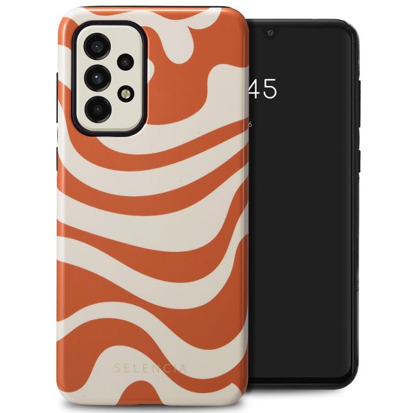 Selencia Coque arrière Vivid Samsung Galaxy A33 - Dream Swirl Orange