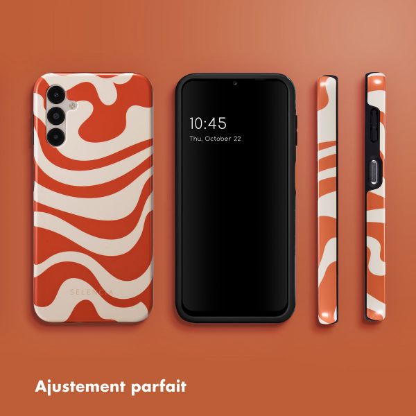 Selencia Coque arrière Vivid Samsung Galaxy A14 (5G/4G) - Dream Swirl Orange