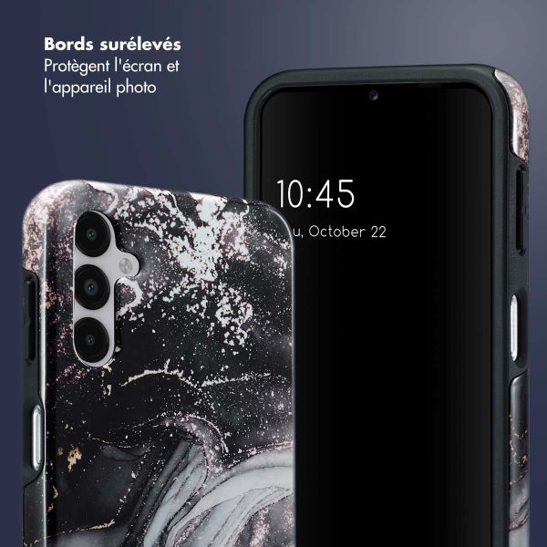 Selencia Coque arrière Vivid Samsung Galaxy A14 (5G/4G) - Chic Marble Black